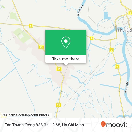 Tân Thạnh Đông 838 ấp 12 68 map