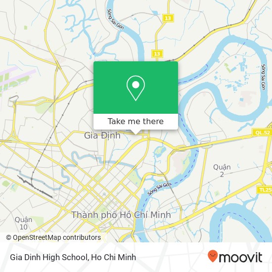 Gia Dinh High School map