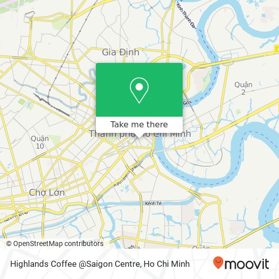 Highlands Coffee @Saigon Centre map