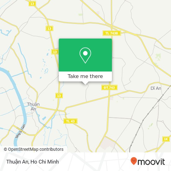 Thuận An map