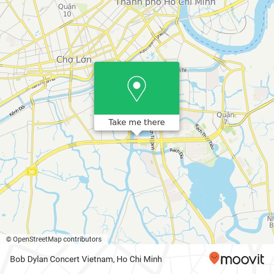 Bob Dylan Concert Vietnam map