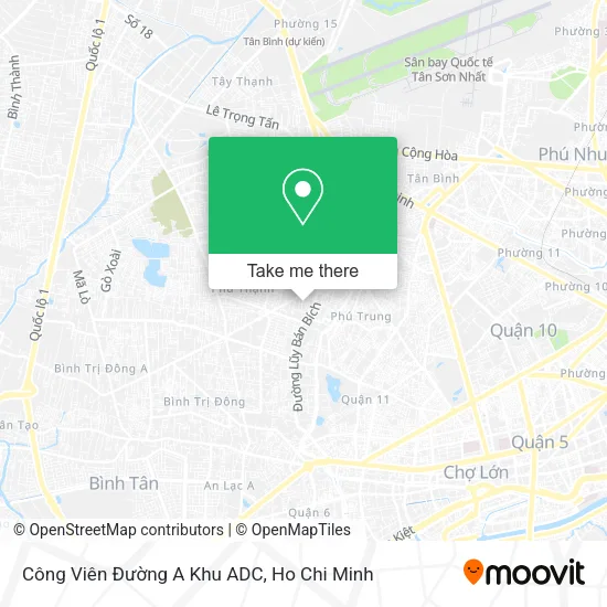 Công Viên Đường A Khu ADC map