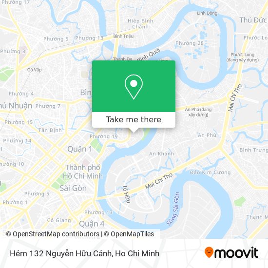 Hẻm 132 Nguyễn Hữu Cảnh map
