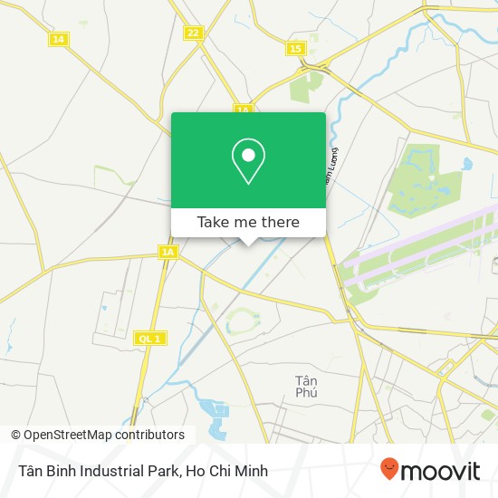 Tân Binh Industrial Park map