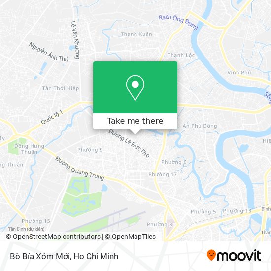 Bò Bía Xóm Mới map