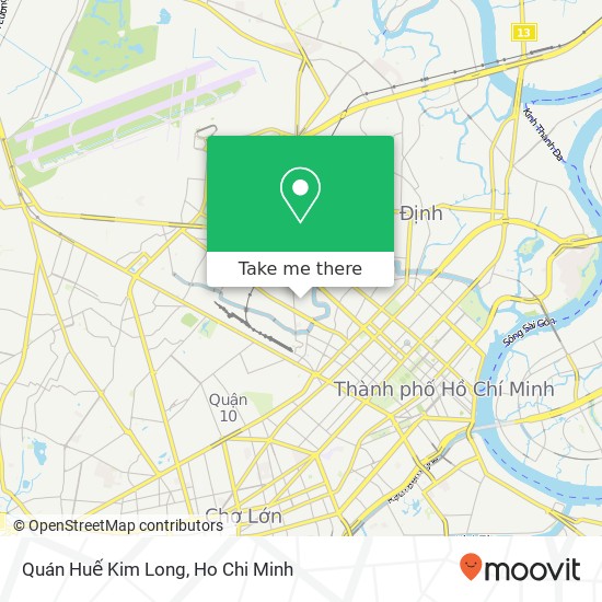 Quán Huế Kim Long map