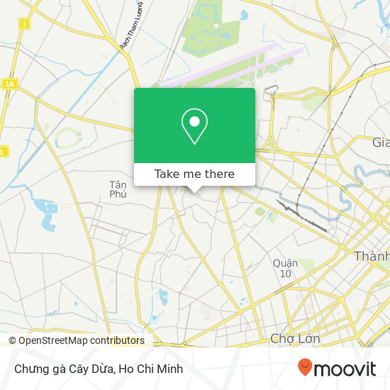 Chưng gà Cây Dừa map