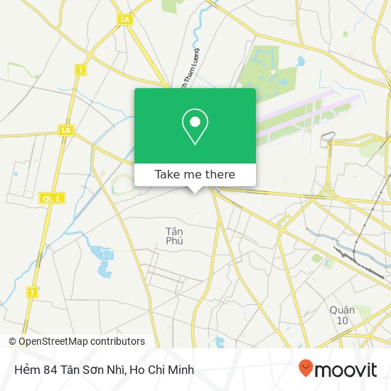 Hẻm 84 Tân Sơn Nhì map