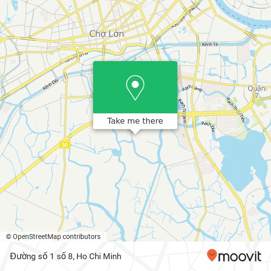 Đường số 1 số 8 map