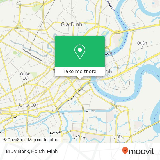 BIDV Bank map