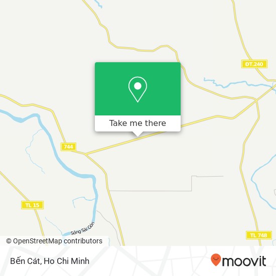 Bến Cát map