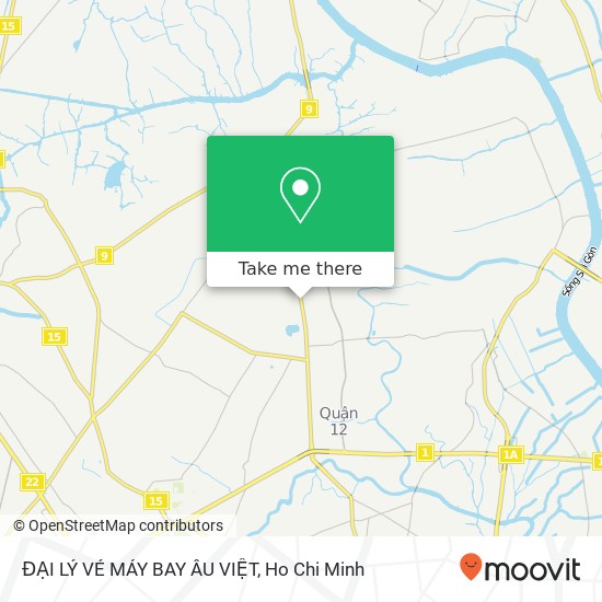 ĐẠI LÝ VÉ MÁY BAY ÂU VIỆT map