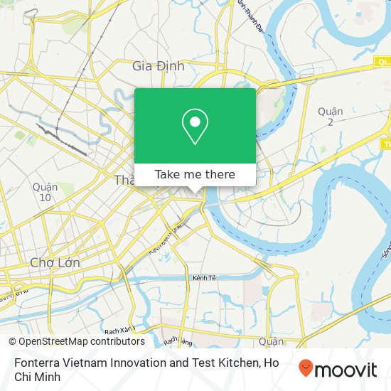 Fonterra Vietnam Innovation and Test Kitchen map