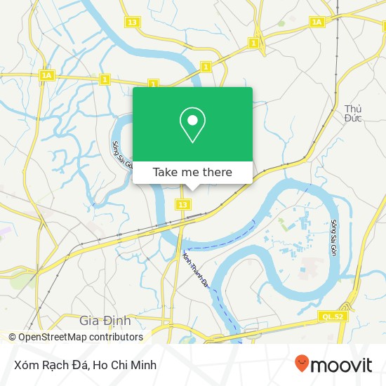 Xóm Rạch Đá map