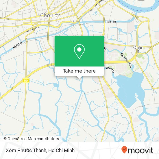 Xóm Phước Thành map