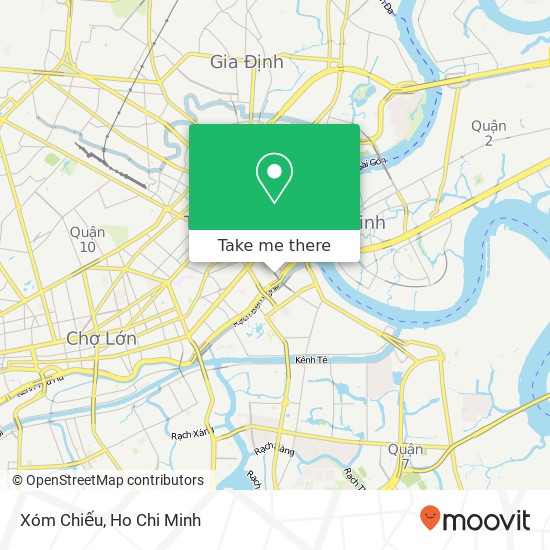 Xóm Chiếu map