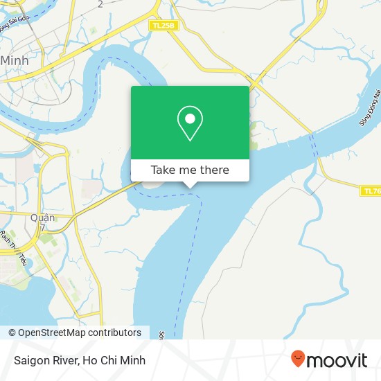 Saigon River map