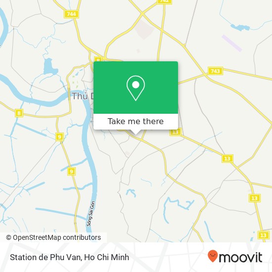 Station de Phu Van map