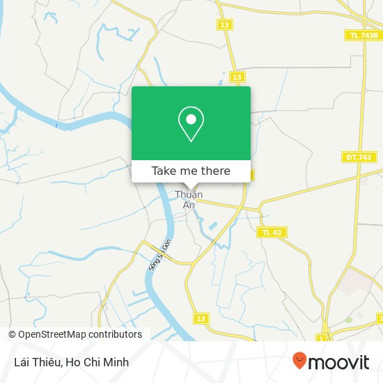 Lái Thiêu map