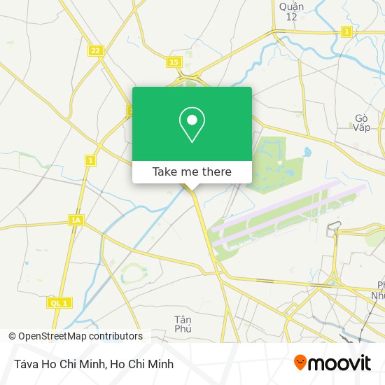 Táva Ho Chi Minh map