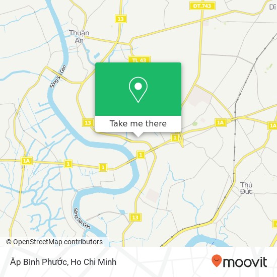 Ấp Bình Phước map