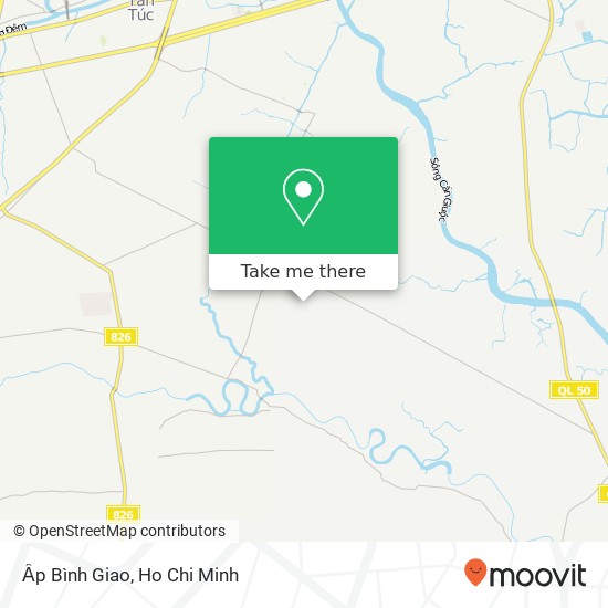 Ấp Bình Giao map