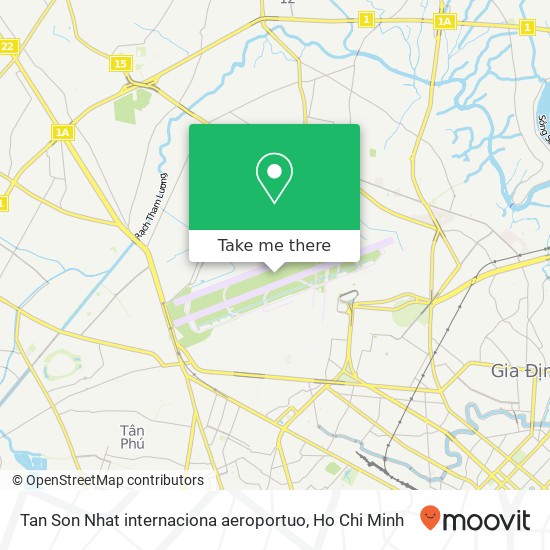 Tan Son Nhat internaciona aeroportuo map