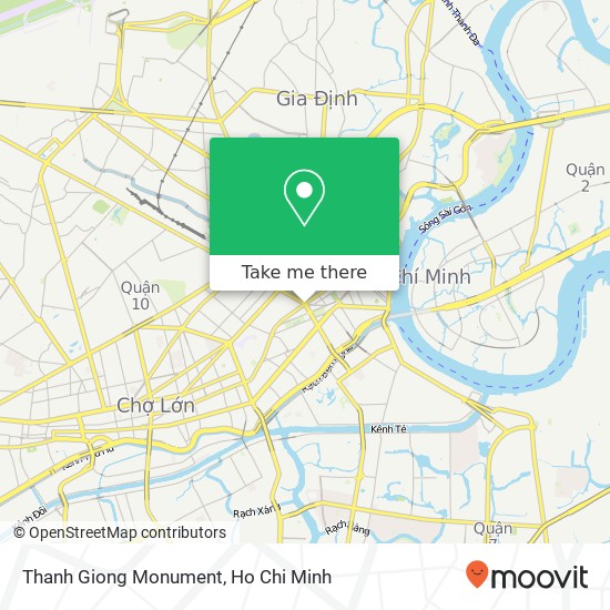 Thanh Giong Monument map