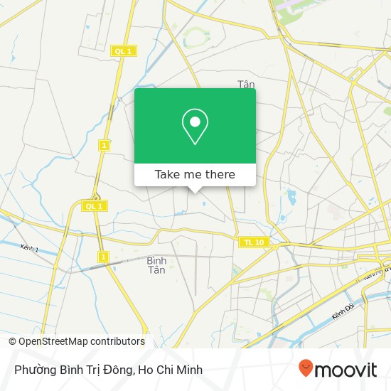 Phường Bình Trị Đông map