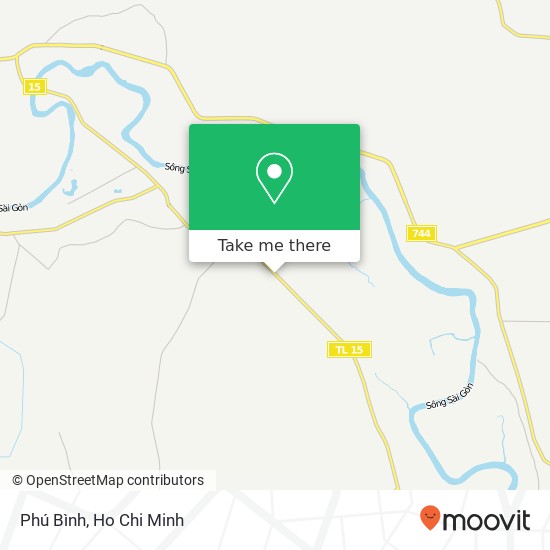Phú Bình map