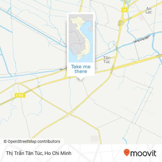 Thị Trấn Tân Túc map