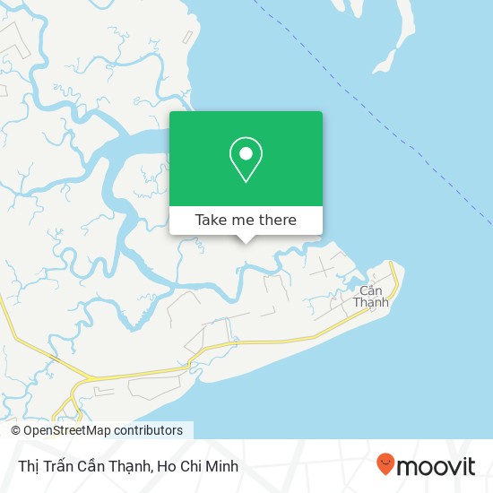 Thị Trấn Cần Thạnh map