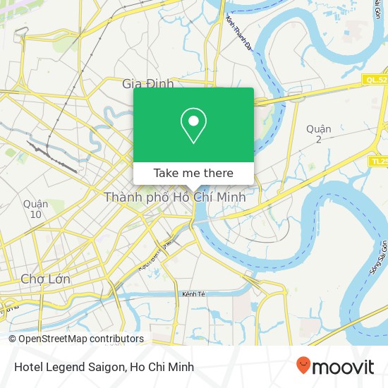 Hotel Legend Saigon map