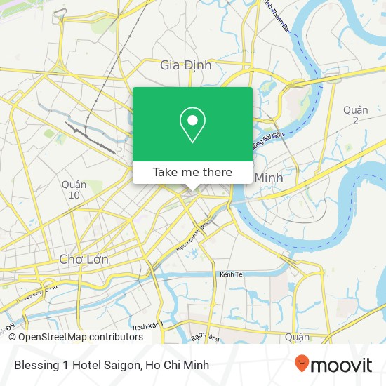 Blessing 1 Hotel Saigon map