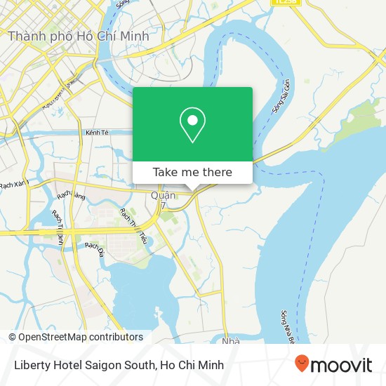 Liberty Hotel Saigon South map