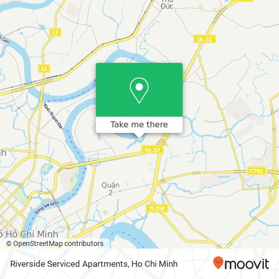 Riverside Serviced Apartments map