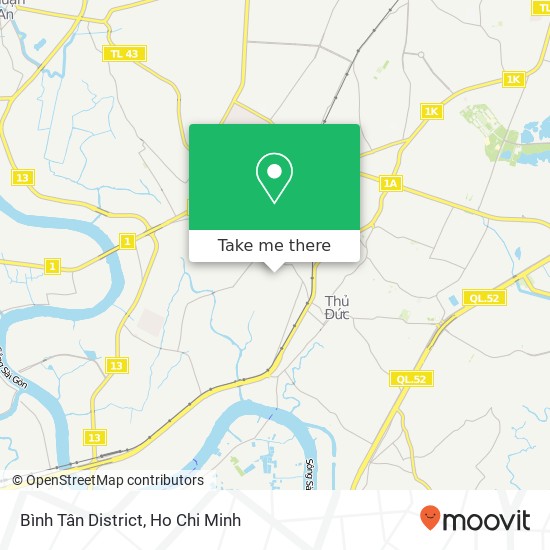 Bình Tân District map