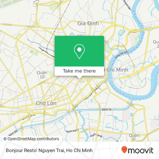Bonjour Resto' Nguyen Trai map