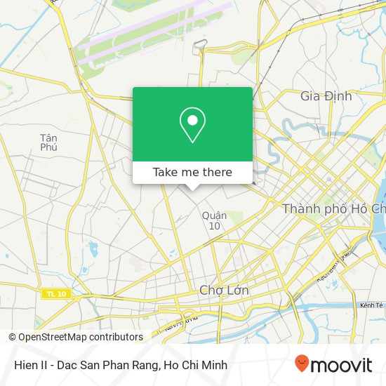 Hien II - Dac San Phan Rang map