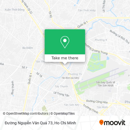 Đường Nguyễn Văn Quá 73 map