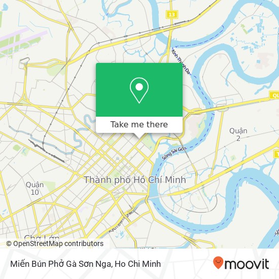 Miến Bún Phở Gà Sơn Nga map
