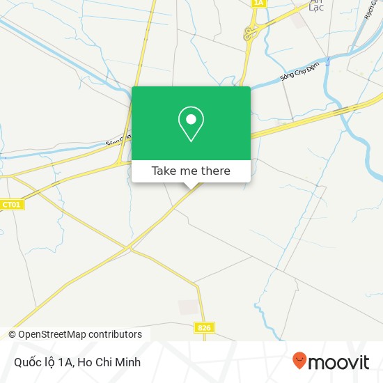 Quốc lộ 1A map