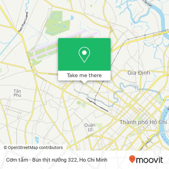 Cơm tấm - Bún thịt nướng 322 map