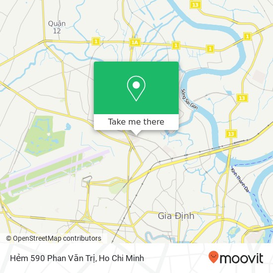 Hẻm 590 Phan Văn Trị map