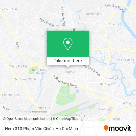Hẻm 310 Phạm Văn Chiêu map