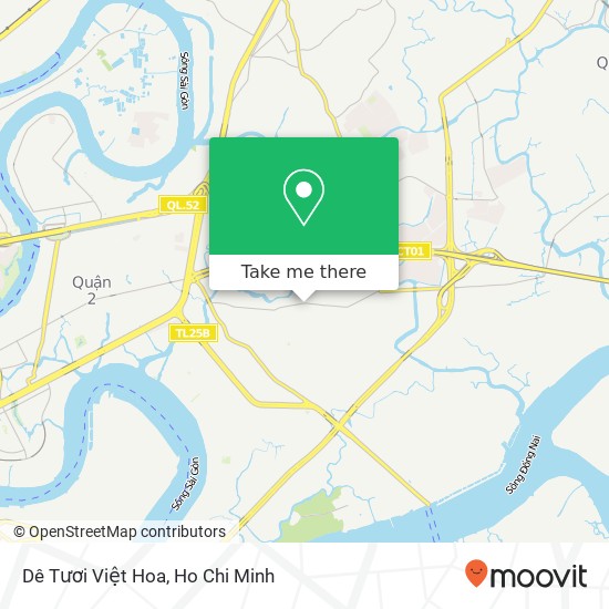 Dê Tươi Việt Hoa map