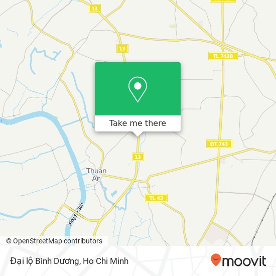 Đại lộ Bình Dương map