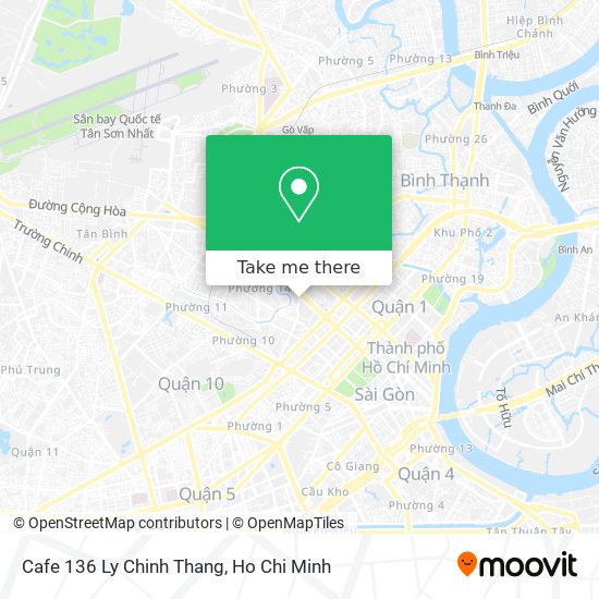 Cafe 136 Ly Chinh Thang map