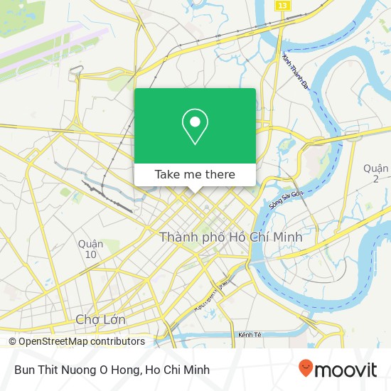 Bun Thit Nuong O Hong map