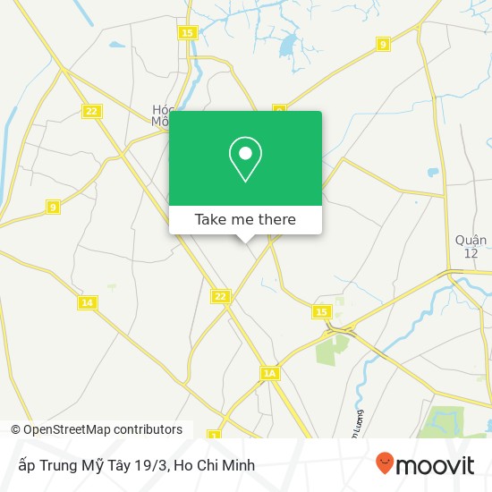 ấp Trung Mỹ Tây 19/3 map